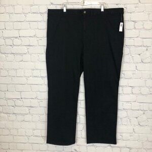 NWT Old Navy Mens Straight Leg Rotation Chino Pants Size 46x30 Black